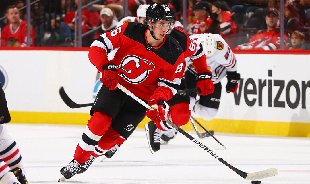 Jack Hughes sets Devils record as younger brother Luke makes debut