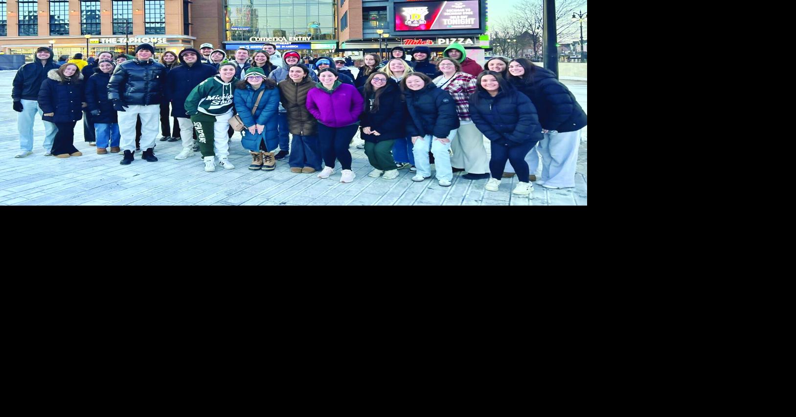 MSU Hillel Sends 35 Students to Michigan-MSU Hockey Showdown