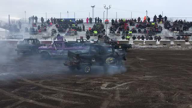 Video Winter Slam Demolition Derby 2 Mankato News