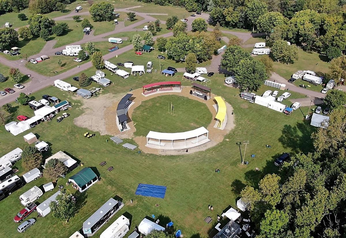 A permanent home Arbor erected on Land of Memories Park pow wow