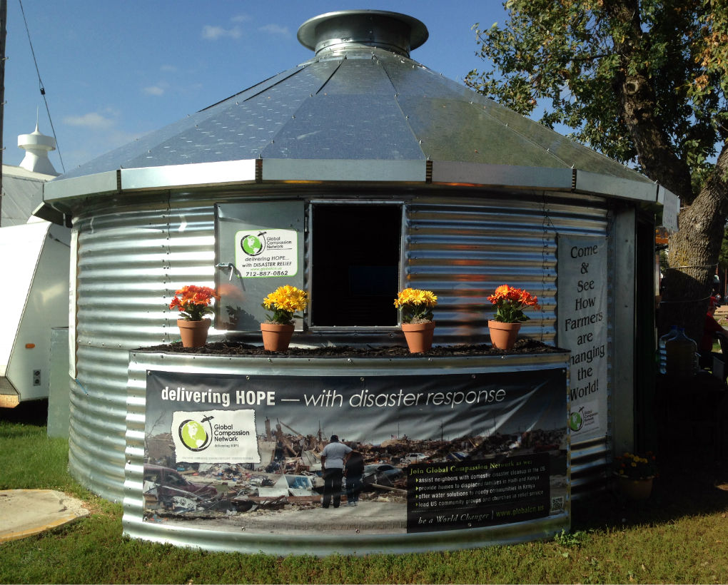 Steel grain bins shelter homeless across globe News