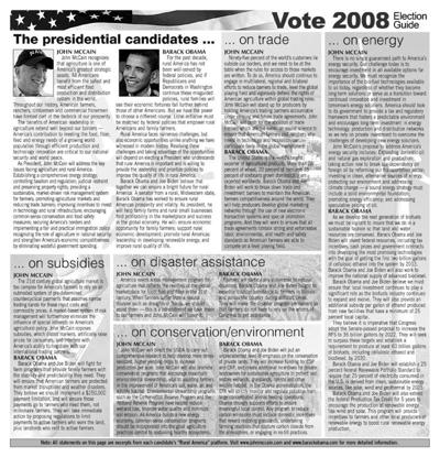 Vote 2008 Presidential Election Guide