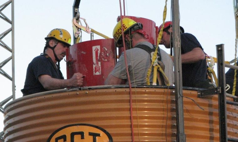 Rice Fire Dept. grain bin rescue training could save lives | Archives ...