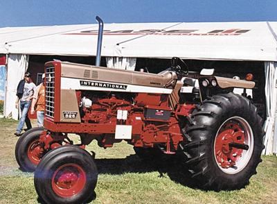 37-year-old gold tractor drawing crowds' attention