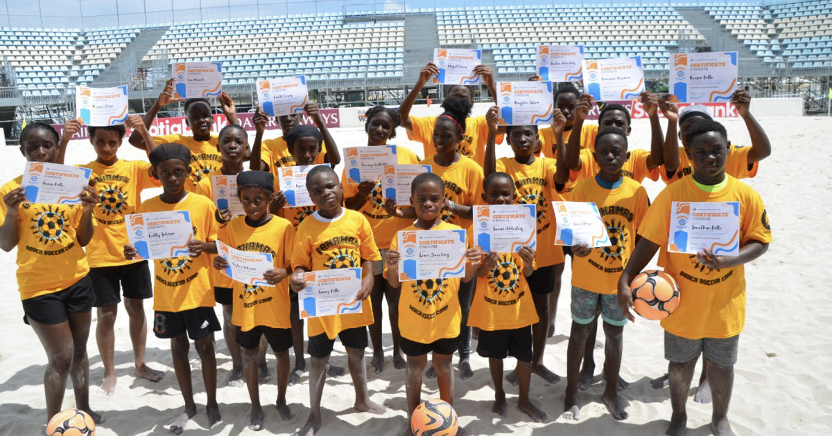 BFA stages free beach soccer camp