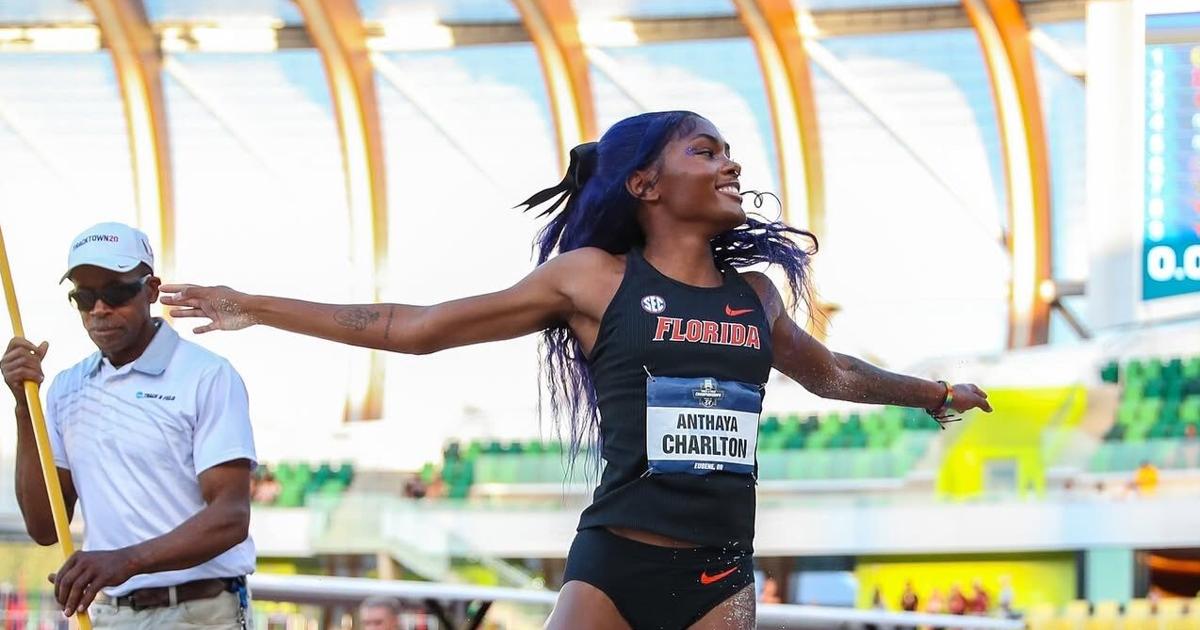 Anthaya Charlton breaks national record