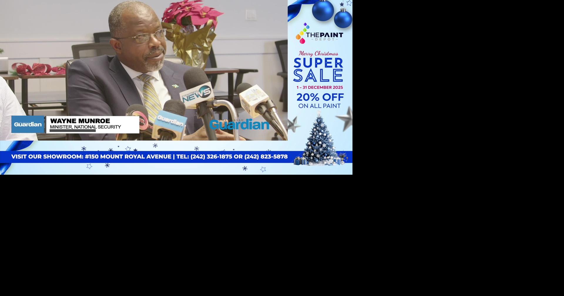 WAYNE MUNROE CONDEMNED THE “FOOLISHNESS” THAT LED TO THE FORT CHARLOTTE SHOOTING