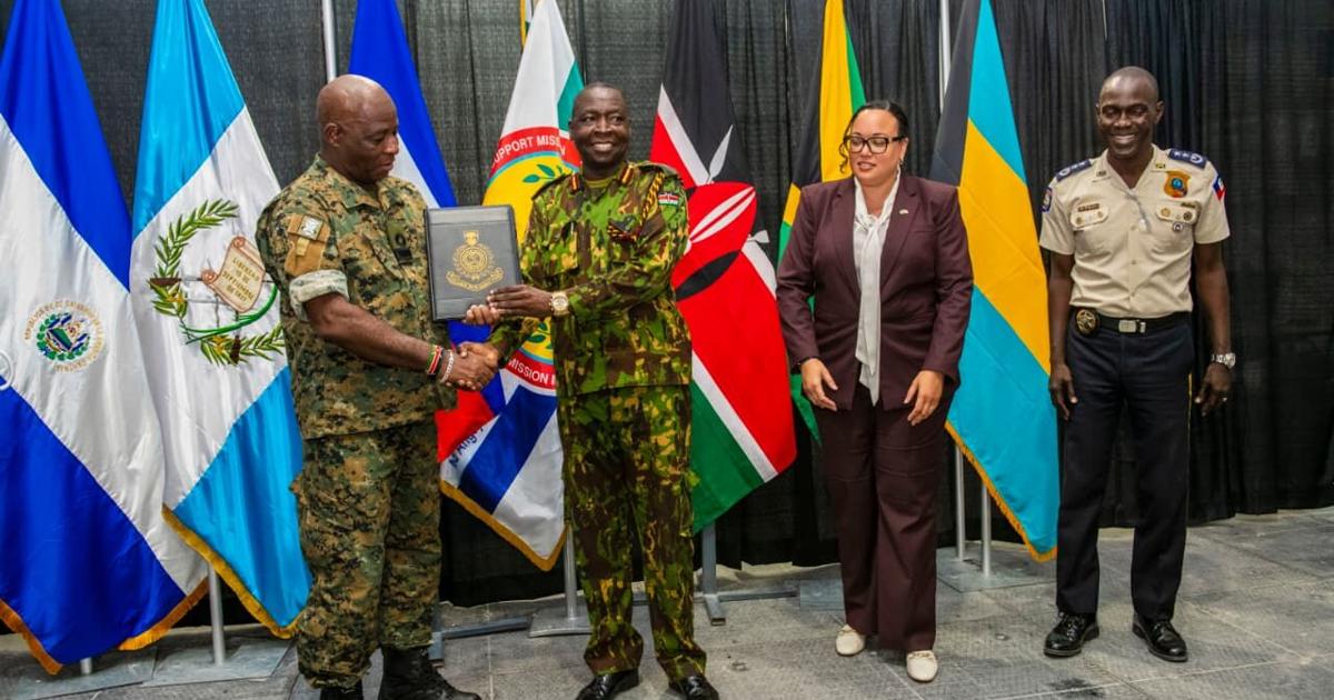 Teico Gaitor Rbdf RBDF commodore visits Gang Suppression Force officers in Haiti ...