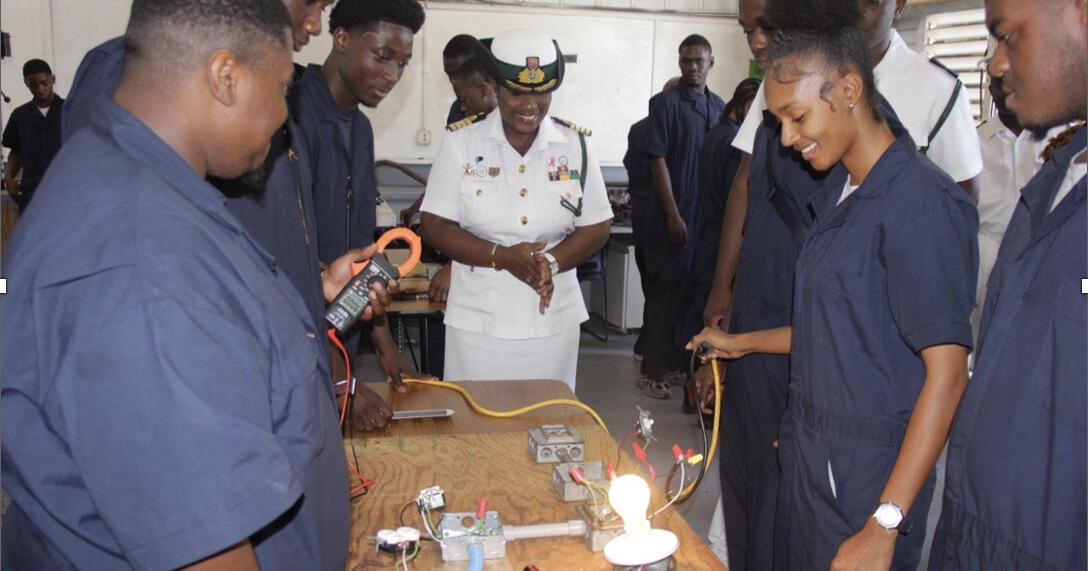 RBDF captain conducts wellness checks on National Youth Guard at BTVI