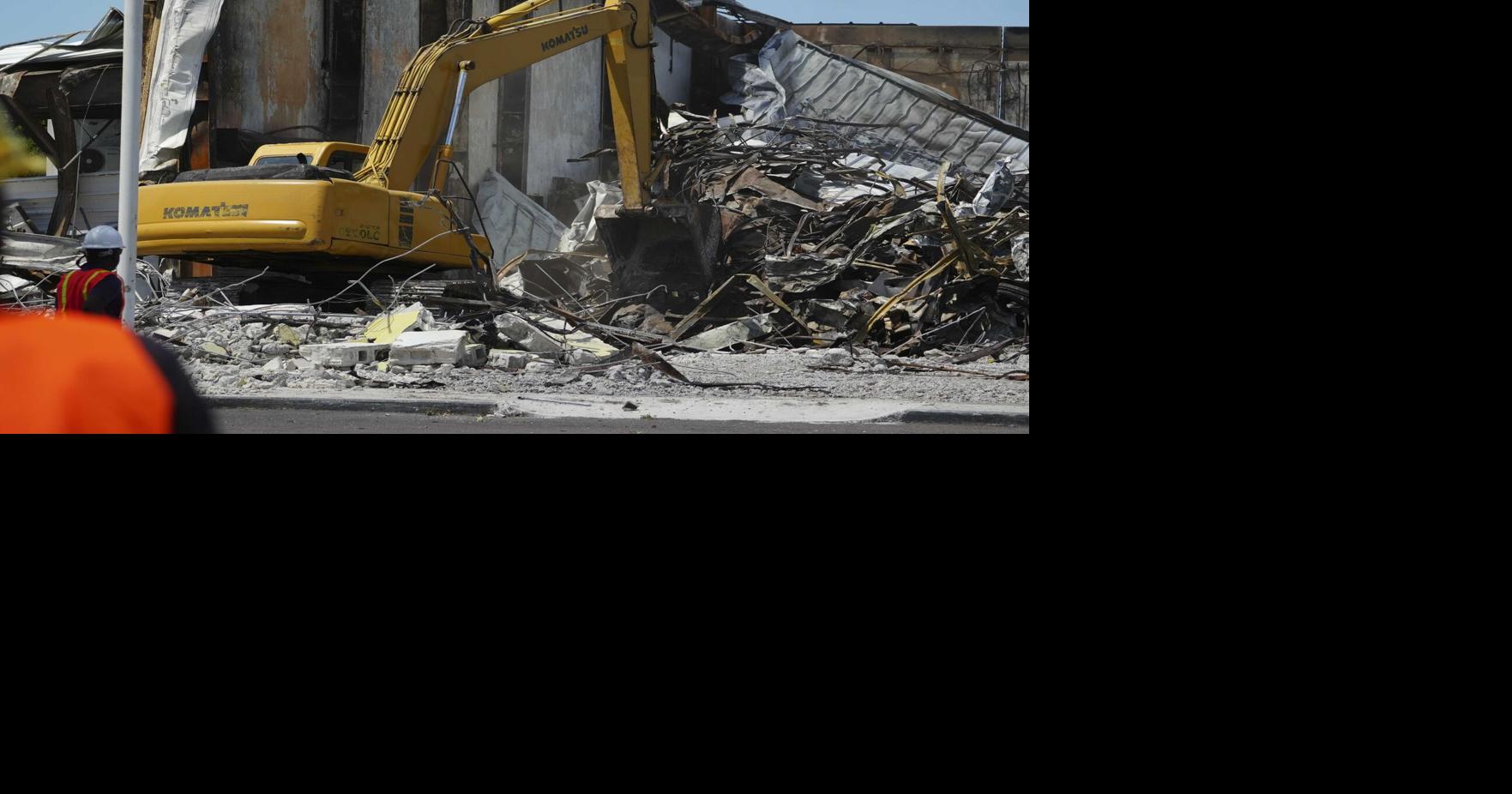 AML Foods begins demolition, debris removal at fire-ravaged site ...