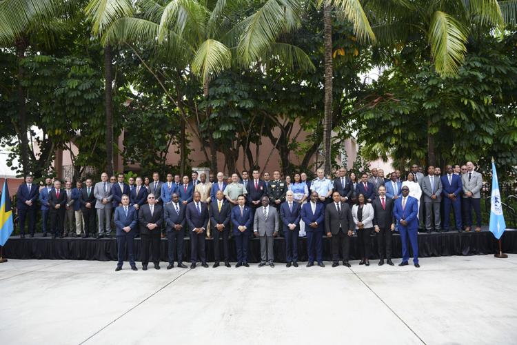Heads of law enforcement agencies in The Bahamas for Interpol ...