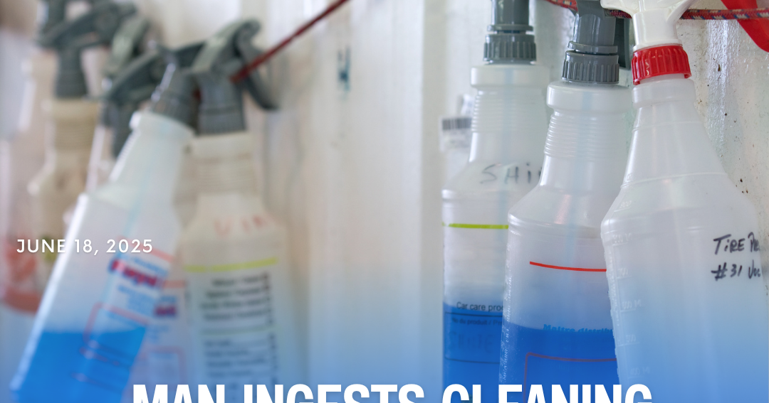 Police: Man ingests cleaning solution in suspected suicide attempt