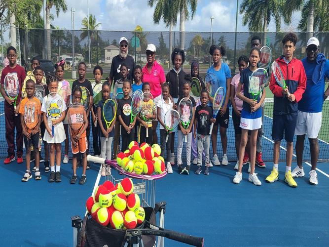 Baha Mar resurfaces tennis courts at Tom The Bird Grant Park Sports