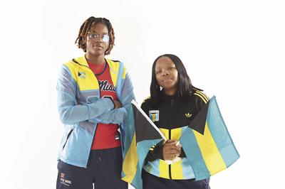 Yolett ‘Coach Yo’ McPhee-McCuin and Rhema Collins.