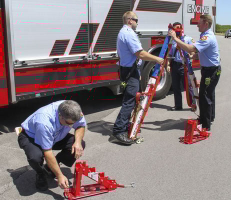 FIRST RESPONDERS GET 'LIFT' FROM HOSPITAL
