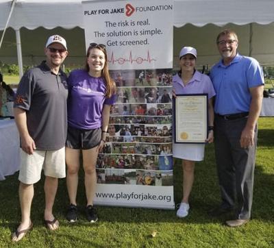 PLAY FOR JAKE FOUNDER HONORED