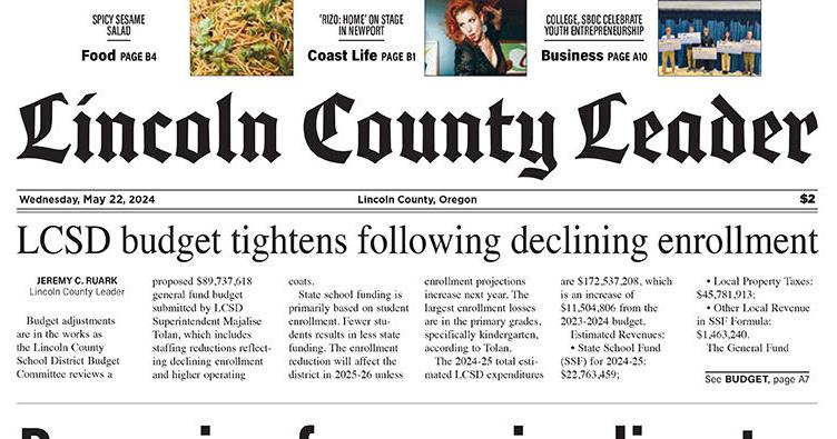 The Lincoln County Leader's E-Edition for 5-22-24 - Vimarsana News