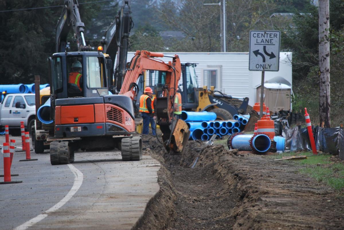 NEW WATER LINE Work starts along Highway 101 at Taft News