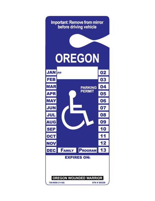 Veteran S Parking Oregon Wounded Warrior Parking Placards News Thenewsguard Com