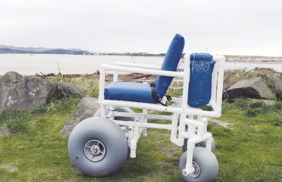 Beach wheelchair