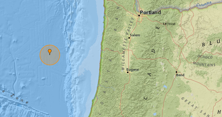 Earthquakes: 3 small tremors off Oregon's Coast