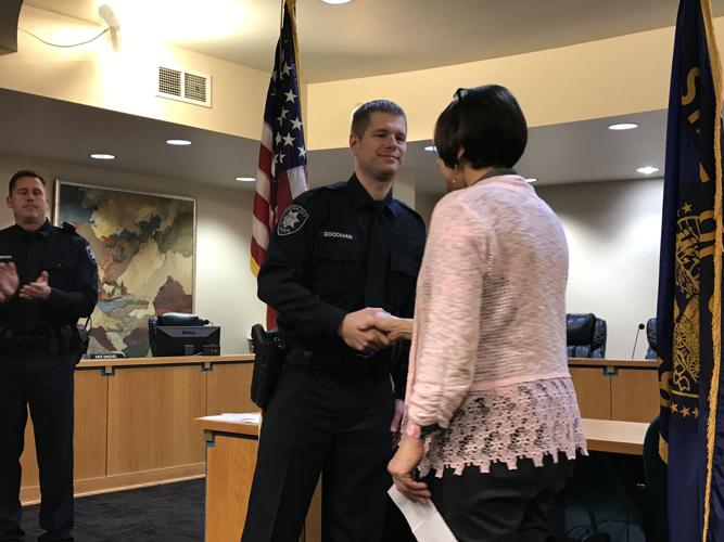 TAKING THE OATH: Two new police officers sworn in | News | thenewsguard.com