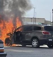 Mechanical issue leads to 3 car fire at Walmart