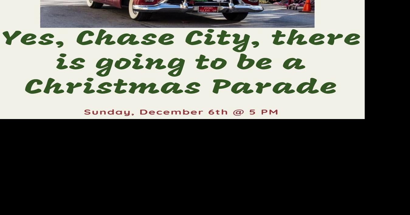 Chase City Christmas parade route for December 6 Community