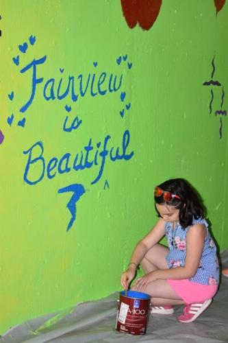 Community mural takes shape in Fairview