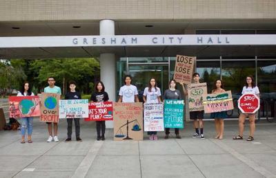 Teens protest failure of Clean Energy Jobs bill