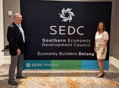 Alan Wood and Hope Hopkins of Burke Partnership for Economic Development (BDI) attended the Southern Economic Development Council's Site Selection Summit in Atlanta.