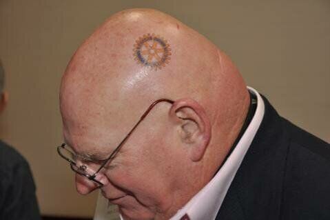 Rotary bald man