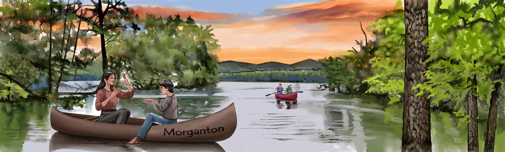 Morganton Walmart Market mural