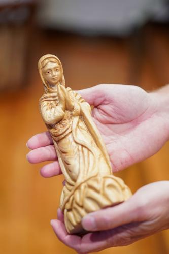 closeup of mary