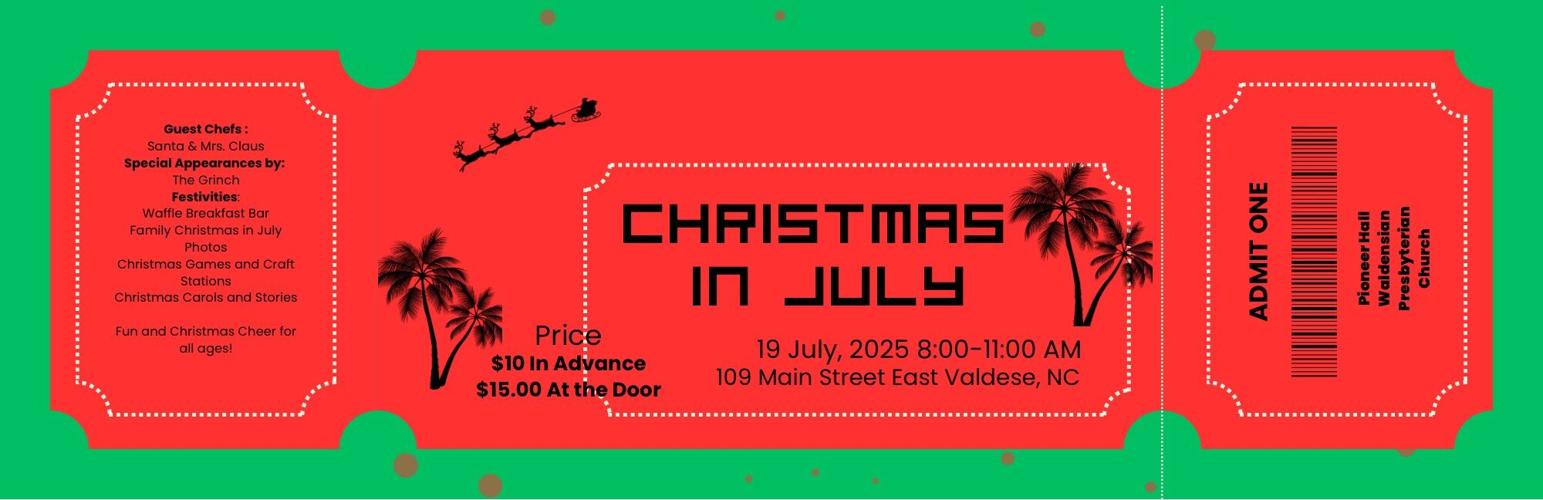 Christmas in July Ticket