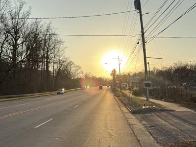 Flemming Drive stoplight at sundown.jpg