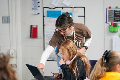 Student Teacher Laiken Baker at Salem Elementary