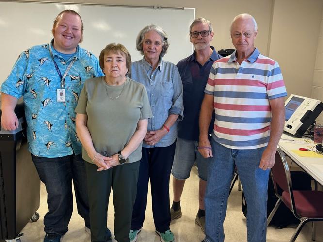 Rhyne and Burke County poll workers