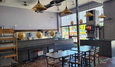 Preliminary look inside Cafe Sabai
