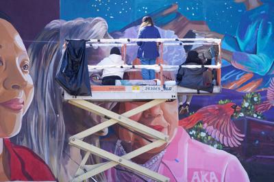 TOSS Mural Progress