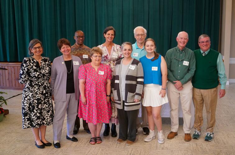 Burke County's 2025 recipients of the Governor's Volunteer Service Awards are shown with Holly Jones, far, left, director of the governor's western office, and Burke County Commissioner Phil Smith, far right. Pictured are, from left, Jones, Julie Dickis...