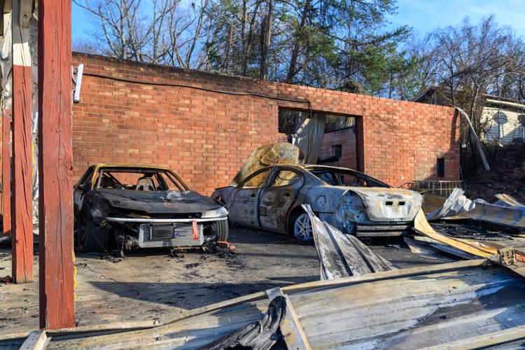 ZIPTIED BURNT CARS