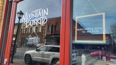 In late February, Mountain Burrito sign had disappeared
