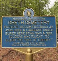 DAR dedicates America 250 marker at Obeth Cemetery