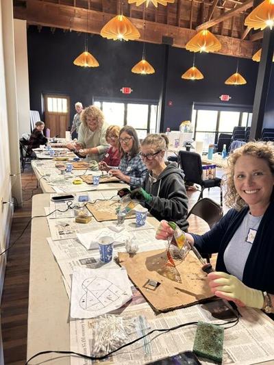 Students during a Burke Arts Council workshop