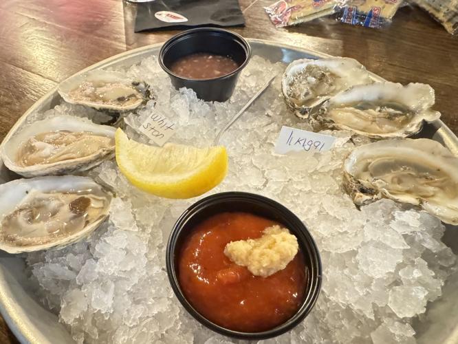 Oysters on the half shell at Standard Oyster Company.