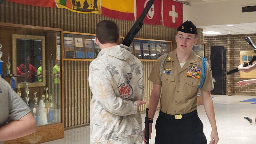 NJROTC Commanding Officer Aiden Kirby