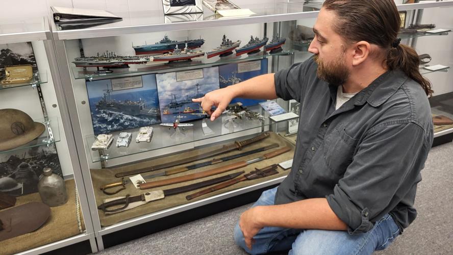 Corwin Keys talks about photo in Navy exhibit