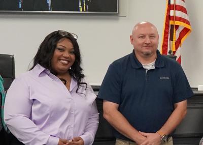 BCPS Chair Tiana Beachler and Vice Chair Jamey Wycoff