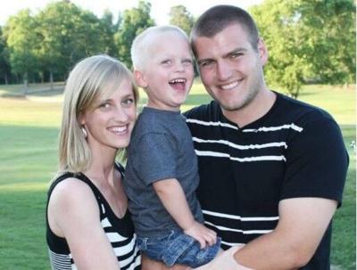 Jeff Marburger and his wife, Mandi, shown here with their son, Beckett, founded the One More, One Less in 2019 to recruit and retain qualified foster parents. The couple also has four adopted children.